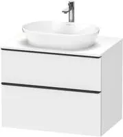 Duravit D-Neo Konsolenwaschtischunterbau 80 x 66,4 cm, 2 Ausz&uuml;ge, Griff