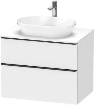 Duravit D-Neo 80x66,4cm 2 Ausz&uuml;ge Griff diamantschwarz (DE49670BD180000)