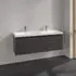 Villeroy & Boch Subway 3.0 127,2cm 2 Auszüge Griffe volcano black ohne LED-Licht, für Doppel-Waschtisch (C56701VR)
