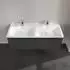 Villeroy & Boch Subway 3.0 127,2cm 2 Auszüge Griffe volcano black ohne LED-Licht, für Doppel-Waschtisch (C56701VR)