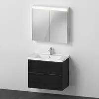 Duravit D-Neo M&ouml;belset mit Spiegelschrank 80 cm, Badm&ouml;bel, DE011601616,