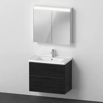 Duravit D-Neo M&ouml;belset mit Spiegelschrank 80 cm (DE011601616)