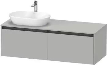 Duravit Ketho.2 wandh&auml;ngend 2 Ausz&uuml;ge Becken links 140 cm (K24888L07070000)