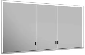 KEUCO Royal Lumos Wandeinbau Spiegelschrank 140 x 73,5 cm, DALI-steuerbar, verdeckte Ablage silber gebeizt eloxiert (14316172303)