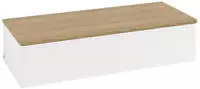 V&B SB mit Frontstruktur -Beleuchtung Antao 120x26,8x50cm, WBP hon. Oa, wh. m Lac