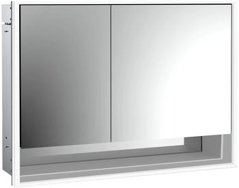 emco loft LED-Lichtspiegelschrank 100 cm, 2 T&uuml;ren mit Unterfach, Unterputzmodell (979805215)