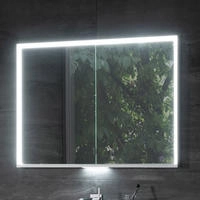 Keuco Royal Lumos Aufputz-Spiegelschrank 90 x 73,5 cm mit LED-Beleuchtung, 2...
