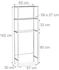 Relaxdays Waschmaschinenregal mit 3 Ablagen Chrom 162x63x30 cm silber