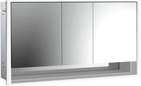 Emco loft LED-Lichtspiegelschrank 160 cm, 3 T&uuml;ren und Unterfach, Unterputzmodell,