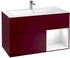 Villeroy & Boch Finion Waschtischunterschrank F040GFHB 99,6x59,1x49,8cm, Regal rechts Glossy white lacquer, Peony Matt