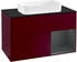 Villeroy & Boch Finion Waschtischunterschrank F252HGHB 100x60,3cm, Abdeckplatte black matt, Regal rechts Midnight Blue Matt Lacquer, Peony Matt