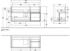 Villeroy & Boch Finion Waschtischunterschrank F070HBGK 119,6x59,1cm, Regal rechts Peony, Anthracite matt