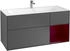 Villeroy & Boch Finion Waschtischunterschrank F070HBGK 119,6x59,1cm, Regal rechts Peony, Anthracite matt
