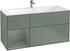 Villeroy & Boch Finion Waschtischunterschrank G060GMGM 119,6x59,1cm, Emotion, Regal links Olive Matt Lacquer, Olive Matt Lacquer