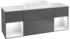 Villeroy & Boch Finion Waschtischunterschrank F331GFGF 160x60,3cm, Abdeckplatte white matt, Regale Glossy white lacquer, Glossy white lacquer