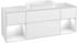 Villeroy & Boch Finion Waschtischunterschrank F331GFGF 160x60,3cm, Abdeckplatte white matt, Regale Glossy white lacquer, Glossy white lacquer