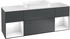Villeroy & Boch Finion Waschtischunterschrank F331GFHG 160x60,3cm, Abdeckplatte white matt, Regale Glossy white lacquer, Midnight Blue Matt Lacquer