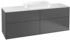 Villeroy & Boch Finion Waschtischunterschrank G73100GF 160x60,3x50,1cm, Glass White Matt, Glossy white lacquer
