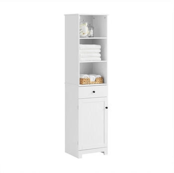 SoBuy Hochschrank, Weiß, 40x161x35 cm (800000495496)