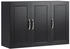 SoBuy Hängeschrank, Schwarz, 90x60x30 cm (800000821396)
