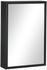 kleankin Spiegelschrank, Schwarz, Glas, 12x60x40 cm (800000767800)