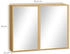 kleankin Spiegelschrank, Natur, Glas, 14x50x65.2 cm (800000767796)