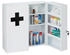 Relaxdays Medizinschrank, Weiß, Metall, 53x53.5x19 cm (800000533594)
