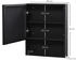 kleankin Spiegelschrank, Schwarz, Glas, 13.5x58x46 cm (800000767799)