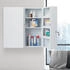 Relaxdays Medizinschrank, Weiß, Metall, 52.5x53x19.5 cm (800000533604)