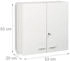 Relaxdays Medikamentenschrank, Weiß, Metall, 53x53x20 cm (800000533606)
