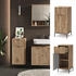 VICCO Badschrank, Eiche Wotan, Rechteckig, 40x87x35 cm, (800000861587)
