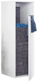 Mid.you Midischrank, Weiß, Kunststoff, 40x110x39 cm, stehend, (657021002)
