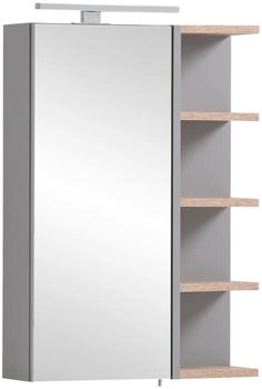Mid.you Spiegelschrank Balto, Grau, 2 F&auml;cher, F, 50x74.4x16 cm (865017702)