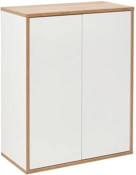 Mid.you Unterschrank, Eiche, Weiß, Glas, 60x75x30.5 cm, , hängend (2725003922)