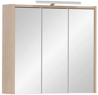 welltime Spiegelschrank "List, Spiegelschrank, Made in Germany, B: 65 cm" Solide