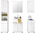 Livetastic Spiegelschrank, Weiß Hochglanz, Glas, 1 Fächer, 60x68x20 cm, (1279008606)