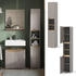 VICCO Badschrank, Greige, Grau, 6 Fächer, Rechteckig, 30x180x35 cm (800000832237)