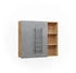 VICCO Badspiegelschrank, Eiche, 6 Fächer, Rechteckig, 90x80.9x22.1 cm (800000712075)