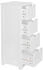 Mid.you Unterschrank Skyport Wl5.183, Weiß, 4 Schubladen, 30x83x30 cm, stehend (850050702)