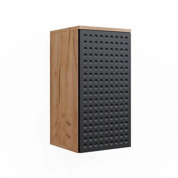VICCO Badschrank, Anthrazit, Eiche Wotan, 2 F&auml;cher, Rechteckig, 30x59x24 cm (800000654433)