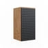 VICCO Badschrank, Anthrazit, Eiche Wotan, 2 Fächer, Rechteckig, 30x59x24 cm (800000654433)