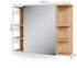VICCO Badspiegelschrank, Eiche, Eiche, 8 Fächer, Rechteckig, 79.6x64x21.2 cm (800000671843)