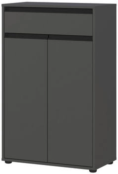 Germania Unterschrank, Graphit, Metall, 2 F&auml;cher, 1 Schubladen, 63x98x34 cm, stehend (1258002303)