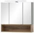 Stylife Spiegelschrank Smilla, Metall, 3 Fächer, F, 66.6x64.6x16 cm, Soft-Close-System (865019102)