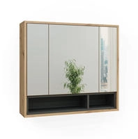 Badspiegelschrank Beatrice, Artisan Eiche/anthrazit, 80 X 72 Cm, Vicco