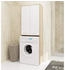 Akord Furniture Factory Waschmaschinenschrank, Sonoma Eiche, Weiß, Nachbildung, Holz Optik, 4 Fächer, Rechteckig,Rechteckig, 64x180x30 cm (800000504782)