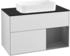 Villeroy & Boch Finion Waschtischunterschrank F252GKMT 100x60,3cm, Abdeckplatte black matt, Regal rechts Anthracite matt, White matt lacquer