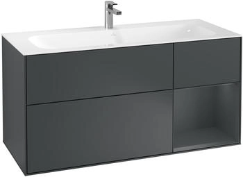 Villeroy & Boch Finion Waschtischunterschrank F070HGHG 119,6x59,1cm, Regal rechts Midnight Blue Matt Lacquer, Midnight Blue Matt Lacquer