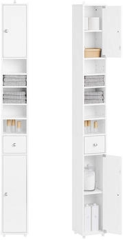 SoBuy Hochschrank, Weiß, 20x180x20 cm (800000823889)