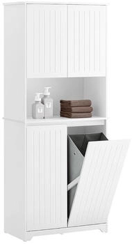 SoBuy Hochschrank, Weiß, 70x170x37 cm (800000823887)